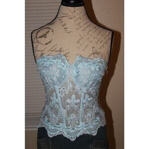 Corset Blue Top